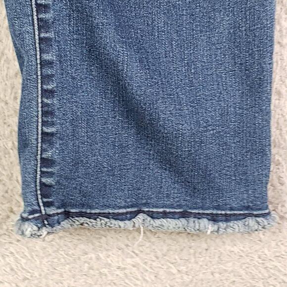 Democracy Jeans Ab Solution Womens Size 14 Blue Denim High Rise Straight - Picture 7 of 11
